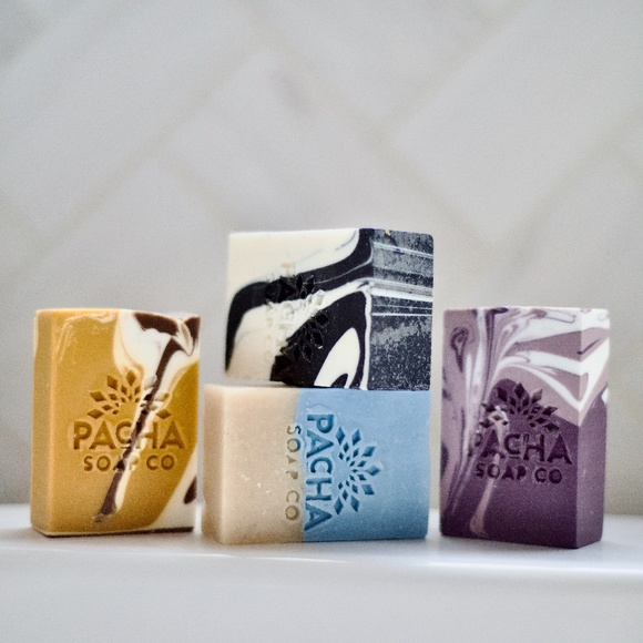 Pacha Soap Company Other - Pacha Soap Company All Natural 4 Marble Look Bar Soaps NWOT